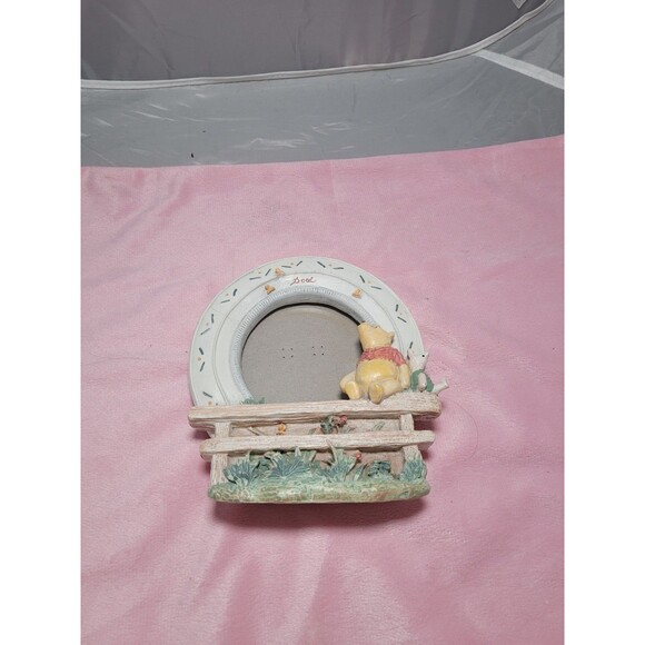 VTG Disney Charpente Winnie The Pooh & Piglet Too Oval Picture Frame Art RARE - Picture 1 of 6
